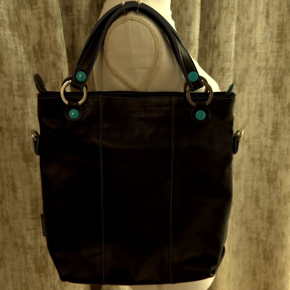 GABS  Black Italian Calf Leather Bag